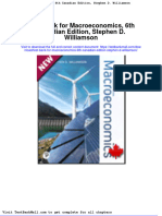 Test Bank for Macroeconomics 6th Canadian Edition Stephen d Williamson