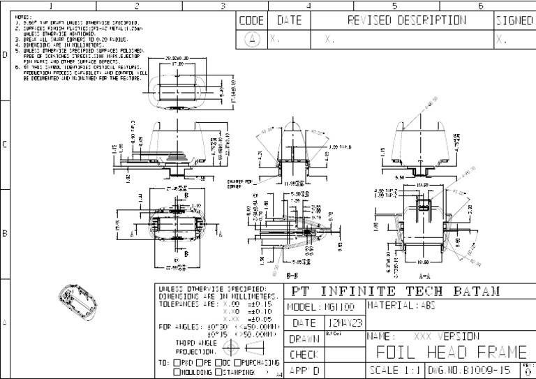 B100915 Foil Head Frame PDF