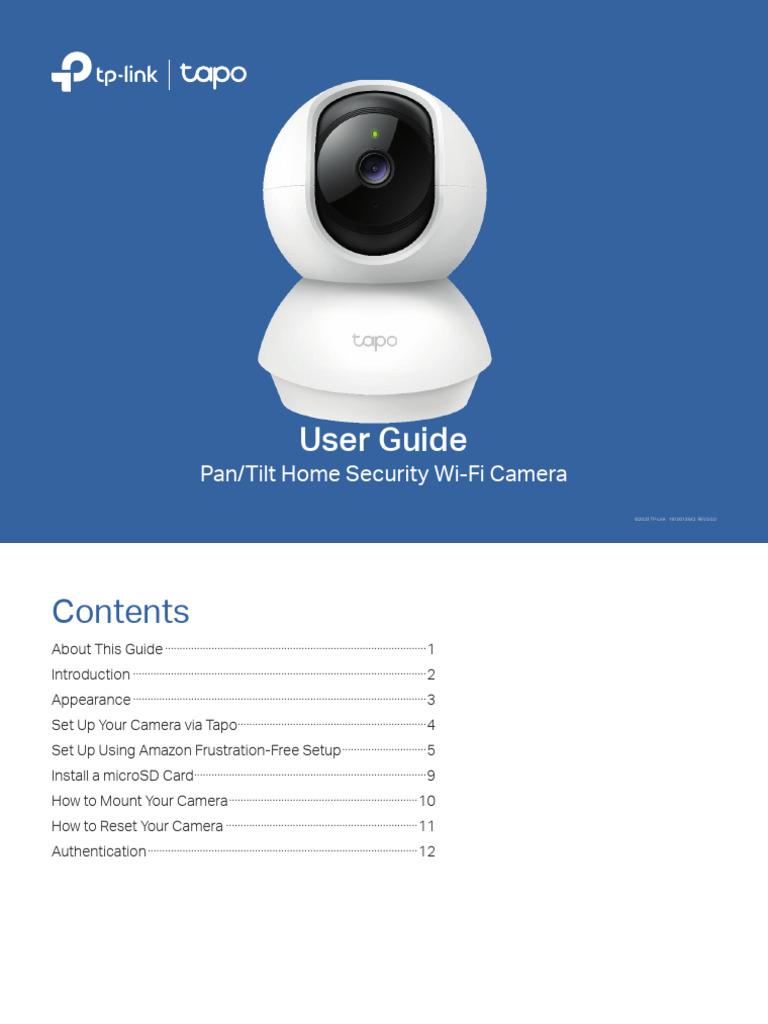 Tapo C210 User Manual and Setup Guide | PDF | Electromagnetic ...