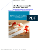 Test Bank for Macroeconomics 7th Edition Olivier Blanchard