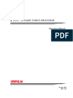 Dynamic Force Processor: Operation Manual
