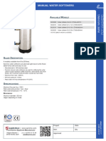 Spec Sheet Manual Water Softeners