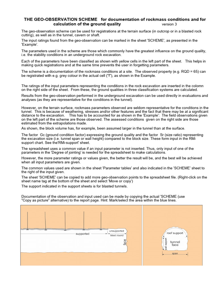 Geo Reporting Scheme V3 Pdf Earth Sciences Geology