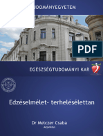 Edzéselmélet Terhelésélettan 2022-23 I. Félév