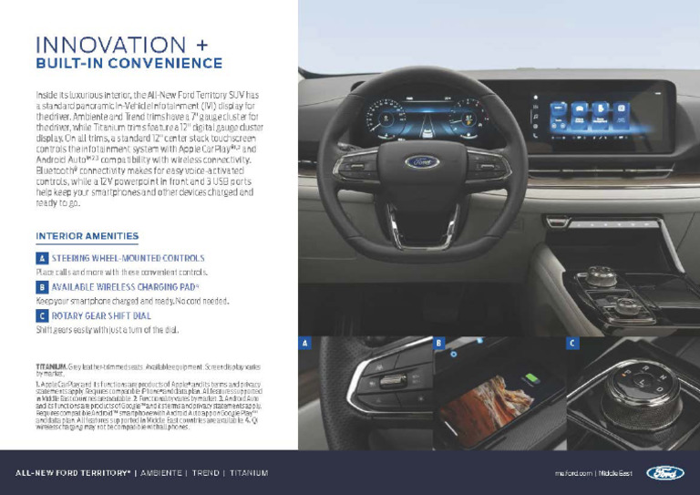 FORD TERRITORY 2023 USER MANUAL PDF visual data 2