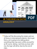 IR Theories Dating Analogy