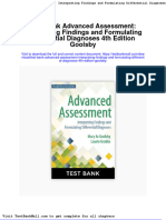 Test Bank Advanced Assessment Interpreting Findings and Formulating Differential Diagnoses 4th Edition Goolsby