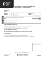 University of Cambridge International Examinations International General Certificate of Secondary Education