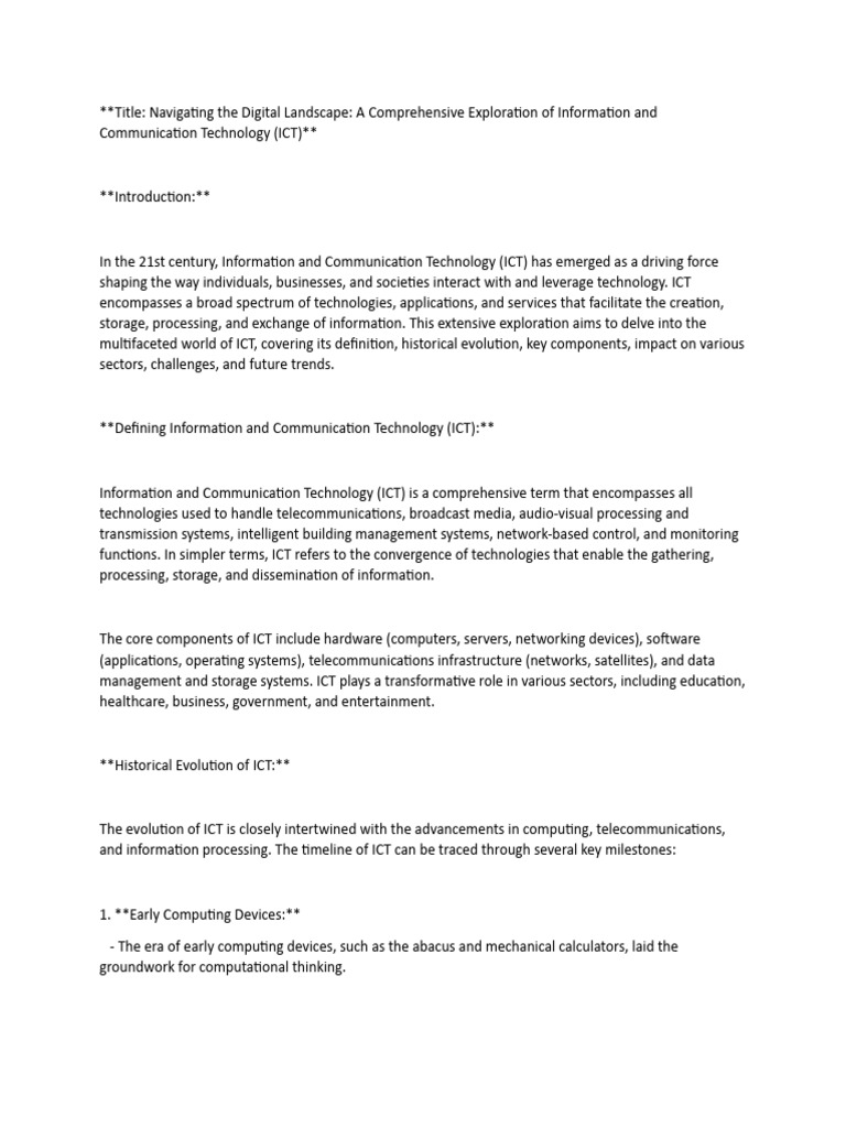 Navigating The Digital Landscape A Comprehensive Exploration of 