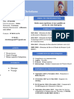 CV Professionnel Christiane