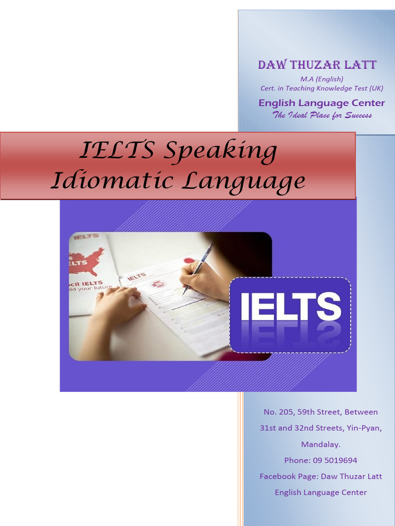100 Essential Idioms for IELTS Speaking | PDF | Language Arts & Discipline