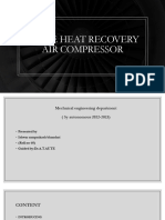 Waste Heat Recovery Air Compressor