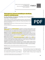 Heterogeneous Network Embedding For Identifying Symptom Candidate Genes