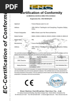 Forever 808 CE Certificate