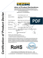 Forever Beauty-808-RoHS Certification of Product Declarations
