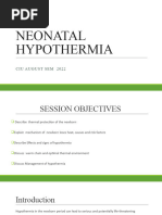 Sept 22 Neonatal Hypothermia