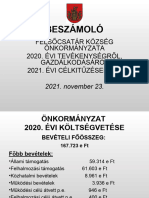 BESZÁMOLÓ Közmeghallgatásra 2021 Felsőcsatár