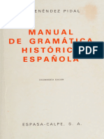 Manual de Gramática Histórica Española - Menéndez Pidal, Ramón, 1869-1968 - 1977 - Madrid - Espasa-Calpe - 9788423947553 - Anna's Archive