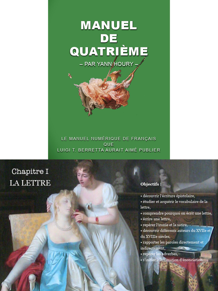 Français Yann HOURY 4e Manuel Quatrième PDF Clause Phrase 