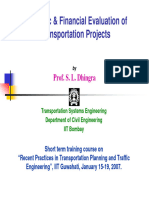 Economic Appraisal of Transportation Projects