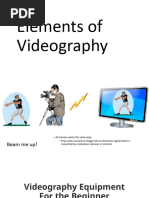 Elements of Videography.