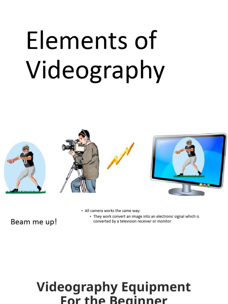 Elements of Videography. PDF Zoom Lens Camera