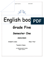 English Booklet Grade Five