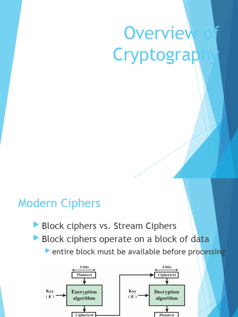 Overview of Secret Key Cryptography | PDF | Espionage Techniques ...