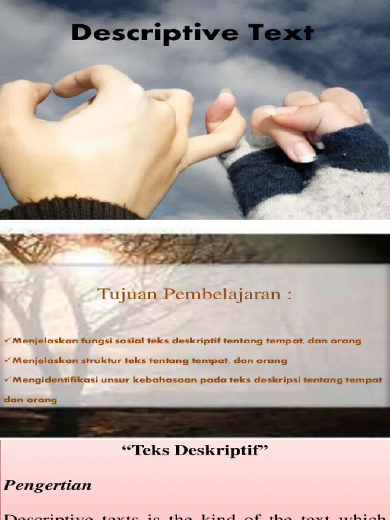 Penjelasan Fungsi Sosial Teks Deskriptif Tentang Tempat Dan Orang | PDF