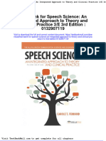 Test Bank For Speech Science An Integrated Approach To Theory and Clinical Practice 3 e 3rd Edition 0132907119