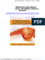 Solution Manual For International Macroeconomics 4th Edition Robert C Feenstra