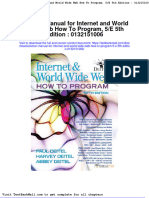 Solution Manual For Internet and World Wide Web How To Program 5 e 5th Edition 0132151006