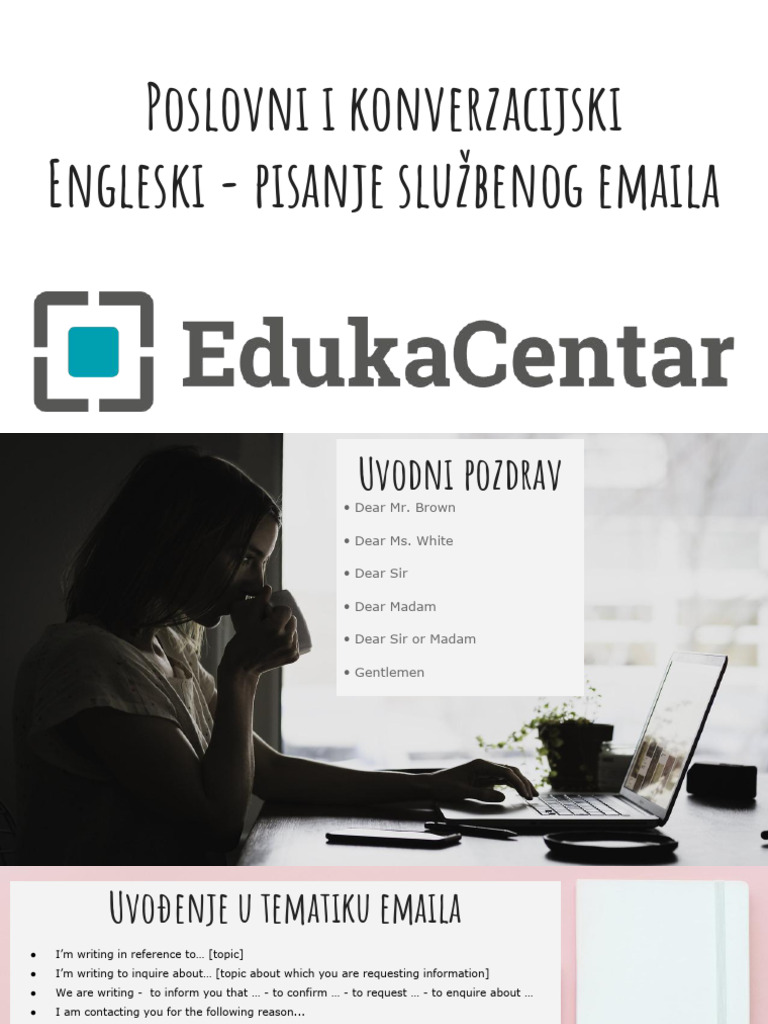 Business Email Writing in English | PDF