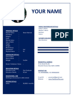 10 Marriage Biodata Template in Word