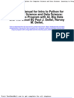 Solution Manual For Intro To Python For Computer Science and Data Science Learning To Program With Ai Big Data and The Cloud by Paul J Deitel Harvey M Deitel