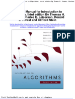Solution Manual For Introduction To Algorithms Third Edition by Thomas H Cormen Charles e Leiserson Ronald L Rivest and Clifford Stein
