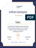 Gaurav Certificate