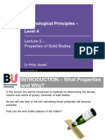 Lecture 3 - Properties of Solid Bodies