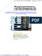 Solution Manual For Introduction To Derivatives and Risk Management 9th Edition Don M Chance Robert Brooks