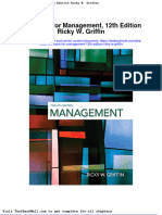 Test Bank For Management 12th Edition Ricky W Griffin
