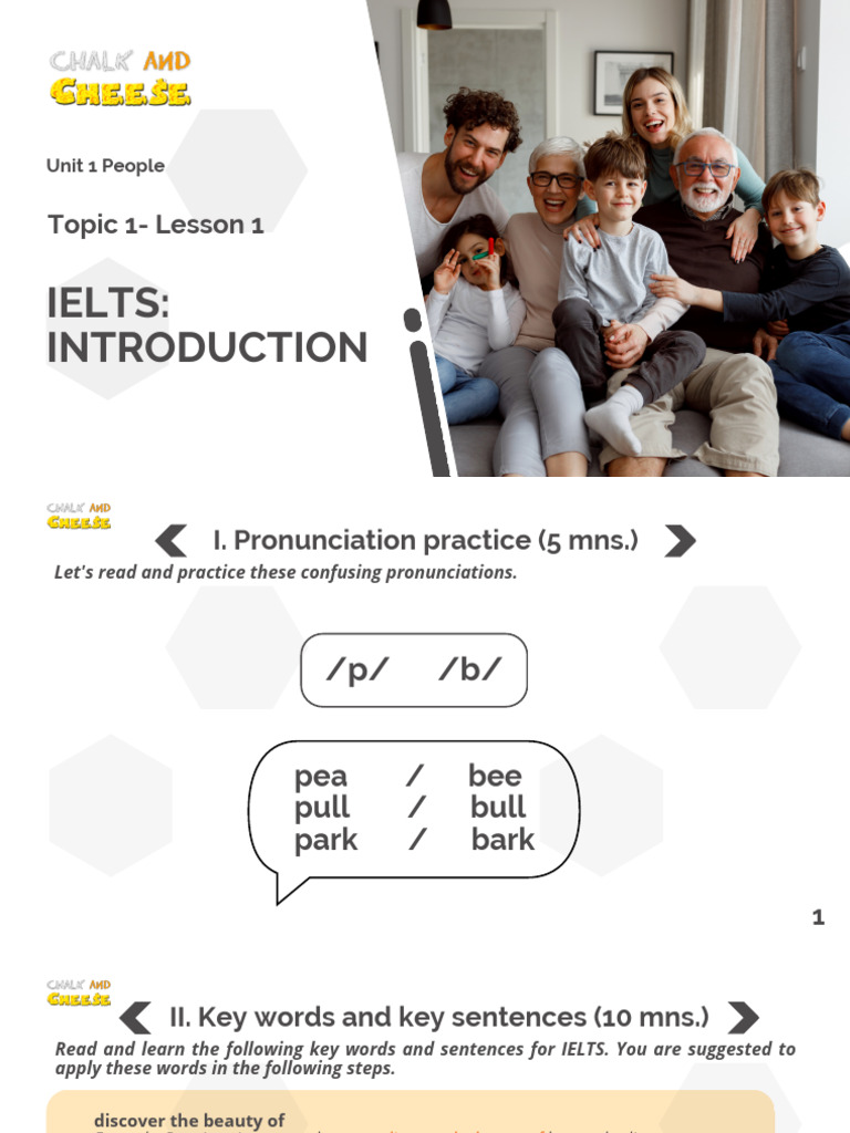 IELTS Unit 1 People - Topic 1 - Lesson 1-2 | PDF | International ...