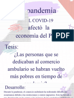 ¿La Pandemia Del Covid-19 Afecto La Economia Del Perú