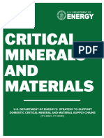 DOE Critical Minerals and Materials Strategy - 0