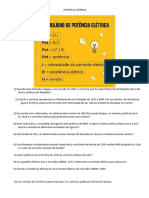 Potência Elétrica e Consumo de Energia Elétrica 2023