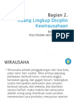 Bagian 2 Ruang Lingkup Disiplin Kewirausahaan1