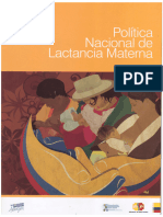 Politica Nacional Lactancia Materna