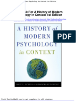Test Bank For A History of Modern Psychology in Context 1st Edition