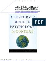 Test Bank for a History of Modern Psychology in Context 1st Edition