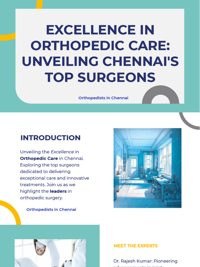 Top Orthopedic Surgeons in Chennai | PDF | Wellness | Science & Mathematics