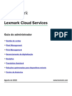 Lexmark CloudServices AdminGuide PT